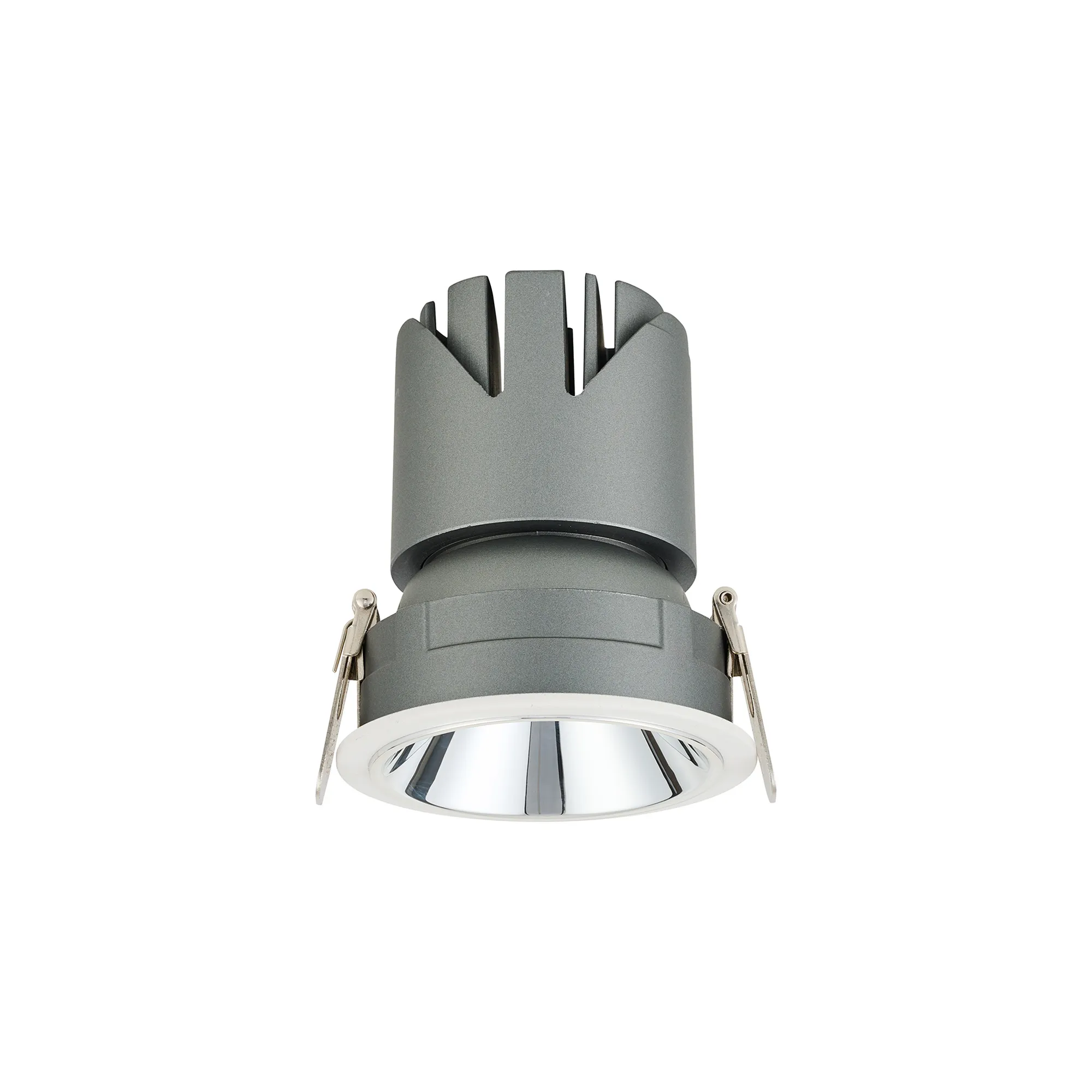 DM206353  Belza 12W Recessed Round Adj. Spot light 100lm/W 15°,White/Grey and Shiny Silver Reflector,24V CCT,IP65 ,Driver Not Inc.5yrs warranty